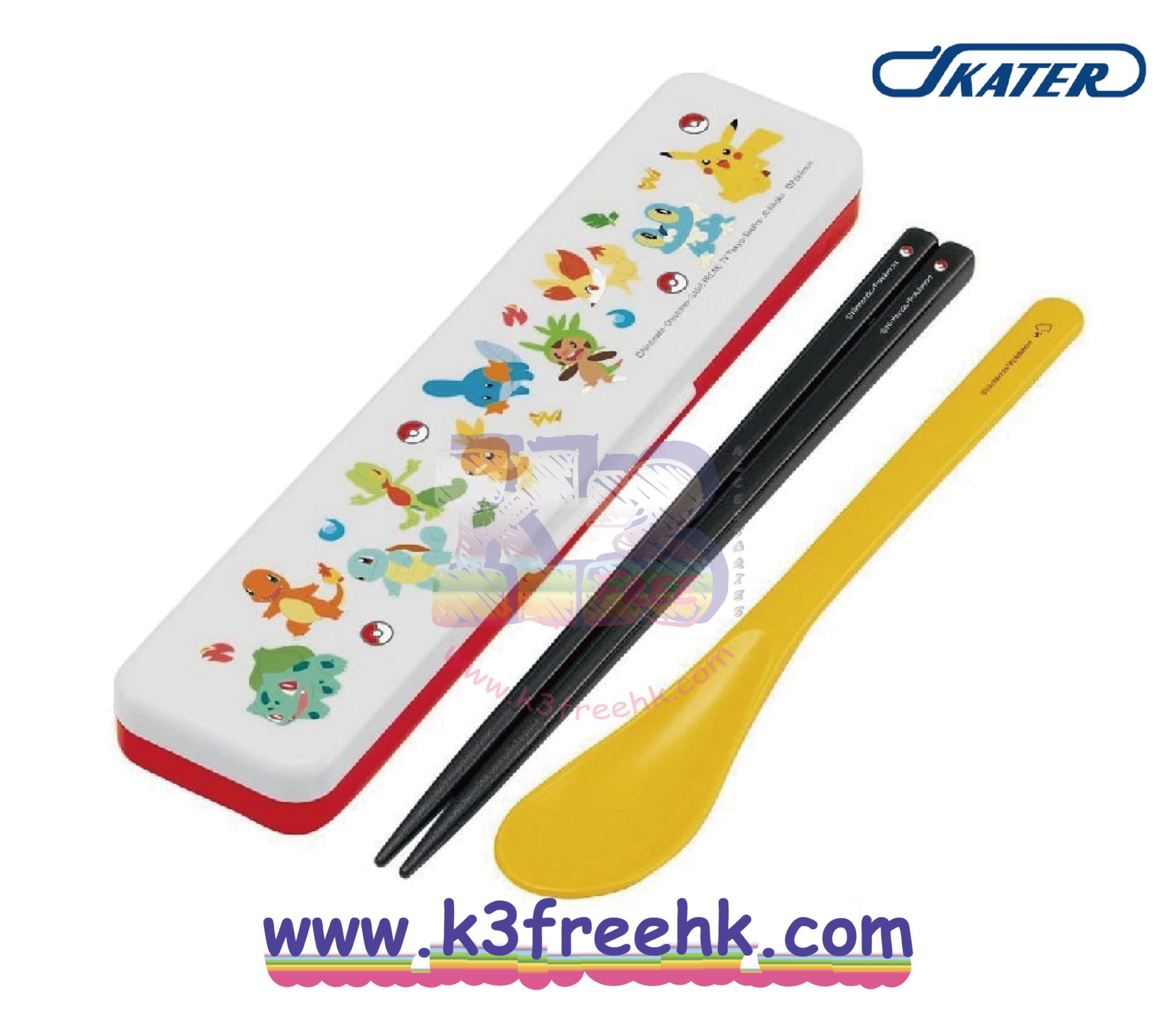 日本製 Skater 筷子湯匙餐具套裝 - 寵物小精靈 Japan Skater portable chopsticks spoon and ...
