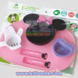 Japan Disney Minnie Mouse kid's plastic cutlery set