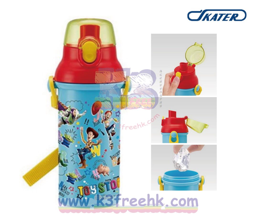 日本製 Skater 直飲水樽 480ml – 反斗奇兵 Skater Direct Drinking Plastic One Touch Bottle 480ml - Toy Story