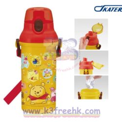 日本製 Skater 直飲水樽 480ml - 小熊維妮 Skater Direct Drinking Plastic One Touch Bottle 480ml - Winnie The Pooh