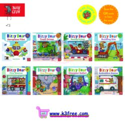 The bestsellers 9 NOSY CROW BIZZY BEAR BOOK SET WITH SLIDERS TO PUSH AND PULL ( 8 BOOKS )