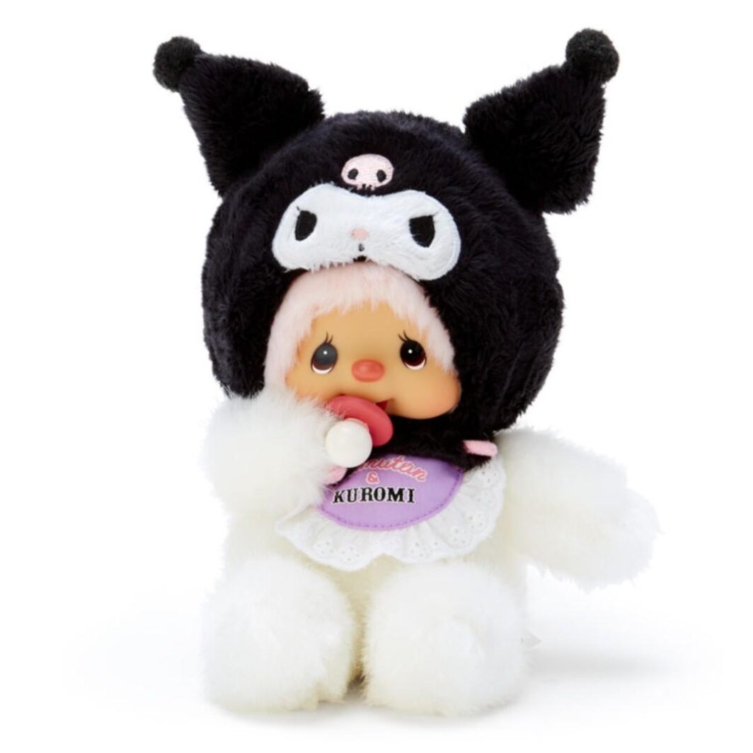 Monchhichi Chimutan X Sanrio Kuromi Plush公仔 20cm