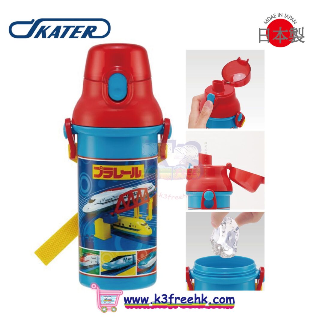 日本製 Skater 直飲水樽 480ml -  Tomica  Skater Direct Drinking Plastic One Touch Bottle 480ml -  Tomica 