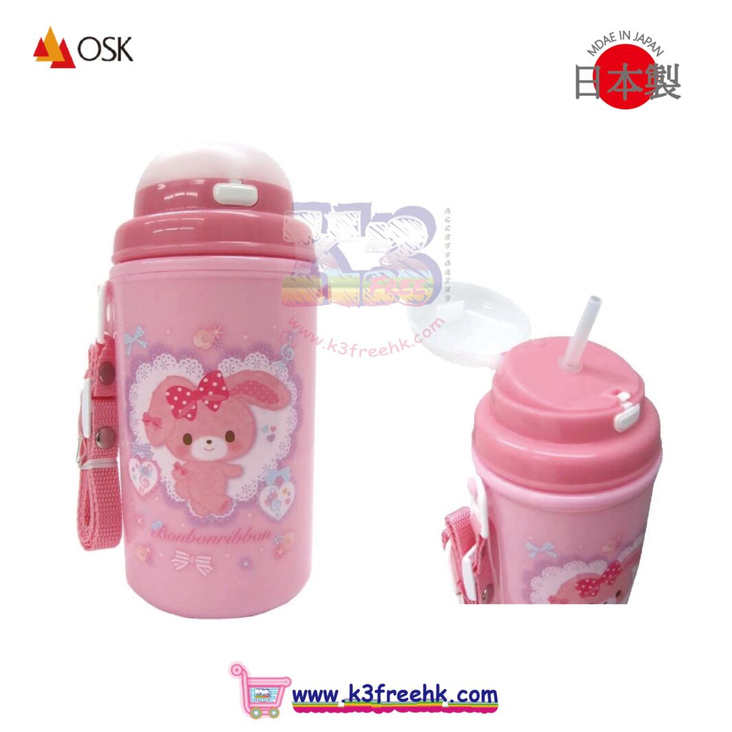 OSK 吸管水壺 水樽 450ml - BonBonRibbon OSK water bottle with straw 450ml - BonBonRibbon