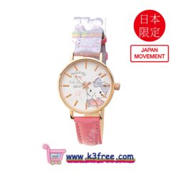 日本限定 Sanrio Hello Kitty 手錶 - 紫粉圓點 Japan Limited Sanrio Hello Kitty Watch - Purple&Pink w/dot