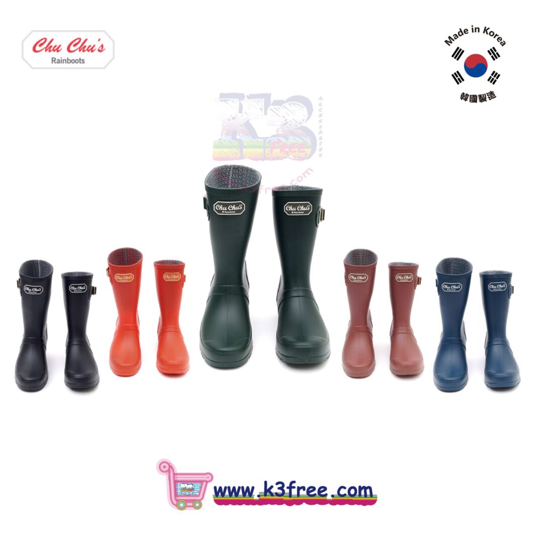 韓國製 CHU CHU's 中筒雨靴 水鞋 水靴 Korea Chu Chu's middle rainboots