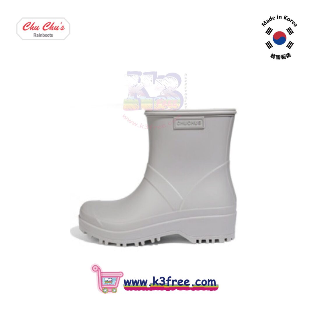 韓國製 CHU CHU's 短筒雨靴 水鞋 水靴 灰色 Korea Chu Chu's short rainboots Grey