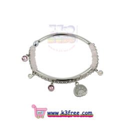 Atelier Monchhichi 司華洛世奇水晶 微笑手鏈手環 -銀色 Atelier Monchhichi Swarovski Crystal The Smile bracelet - Silver color