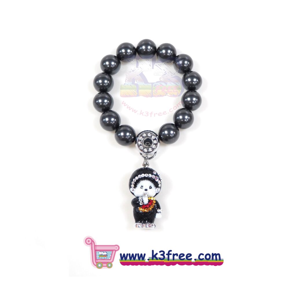 Atelier Monchhichi 司華洛世奇水晶珍珠手鏈～10月萬聖節期間限定 Atelier Monchhichi Swarovski Crystal Pearl bracelet～Oct Halloween Special