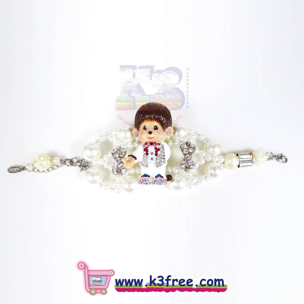 Atelier Monchhichi 司華洛世奇水晶 禮服造型手鏈 - 男孩 Atelier Monchhichi Swarovski full dress style bracelet - Boy