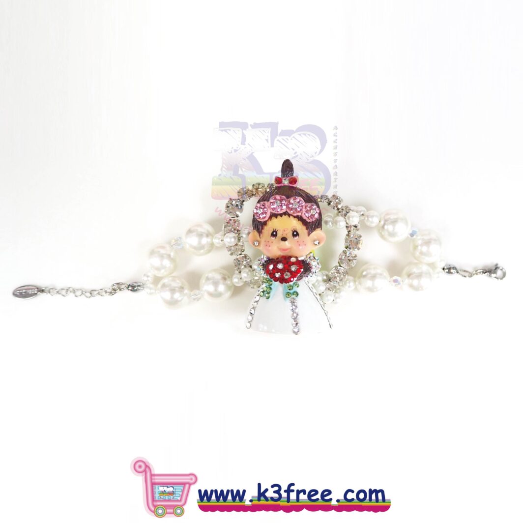 Atelier Monchhichi 司華洛世奇水晶 禮服造型手鏈 - 女孩 Atelier Monchhichi Swarovski full dress style bracelet - Girl