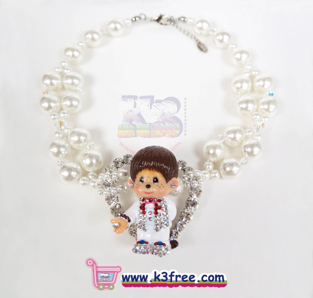 Atelier Monchhichi 司華洛世奇水晶 禮服造型頸鏈 - 男孩 Atelier Monchhichi Swarovski full dress style necklace - Boy