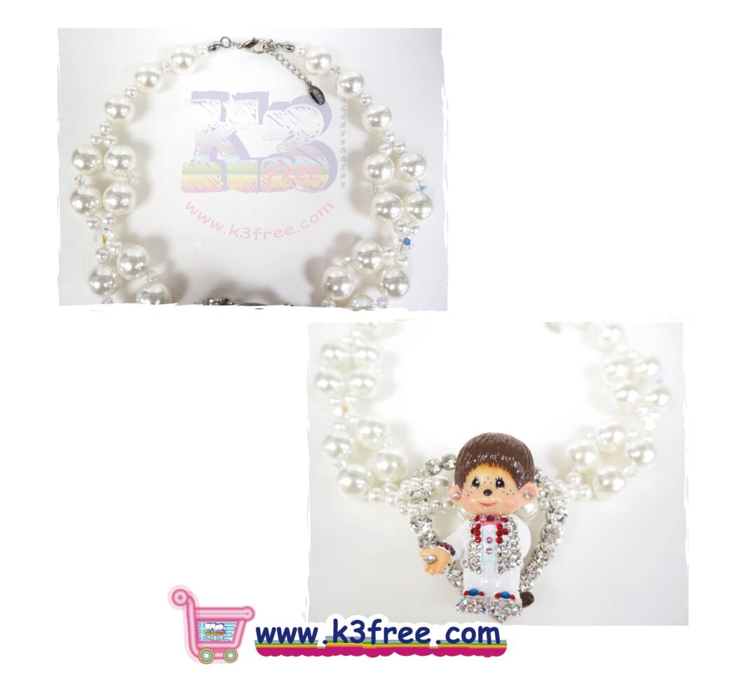 Atelier Monchhichi 司華洛世奇水晶 禮服造型頸鏈 - 男孩 Atelier Monchhichi Swarovski full dress style necklace - Boy