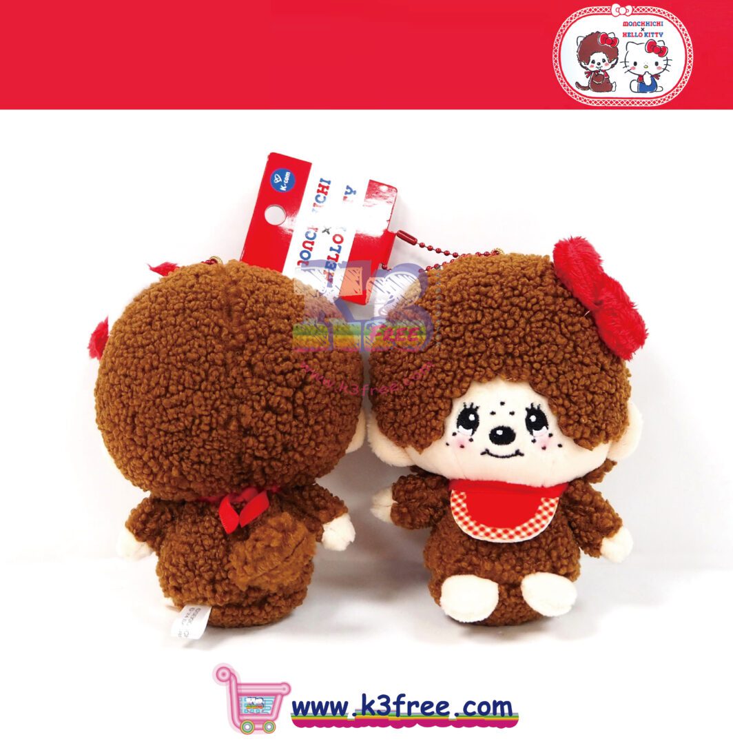 Monchhichi x Hello Kitty 掛飾 12cm Monchhichi x Hello Kitty Keychain 12cm