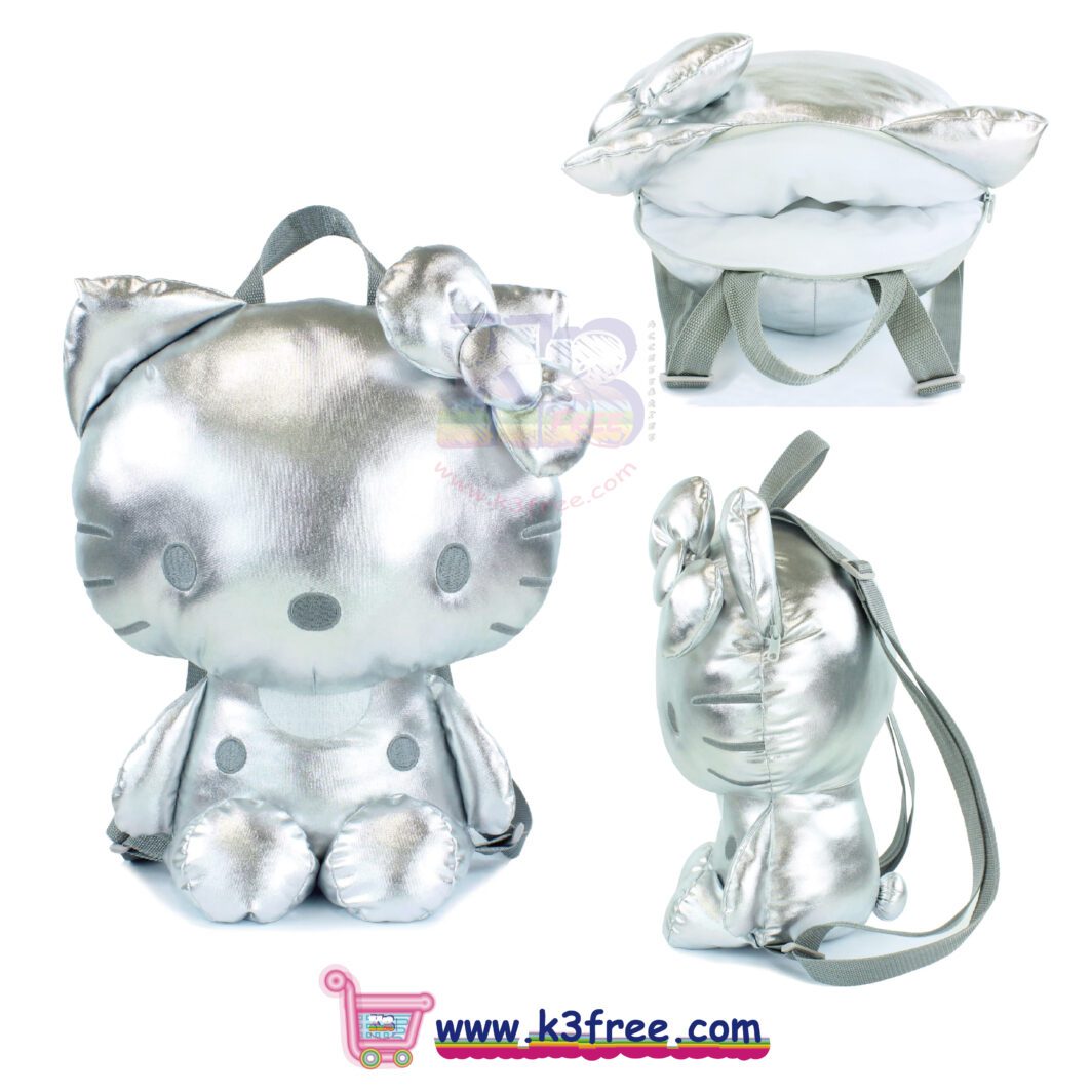 Sanrio Hello Kitty金屬銀色背包背囊 Sanrio Hello Kitty Metallic Silver Backpack