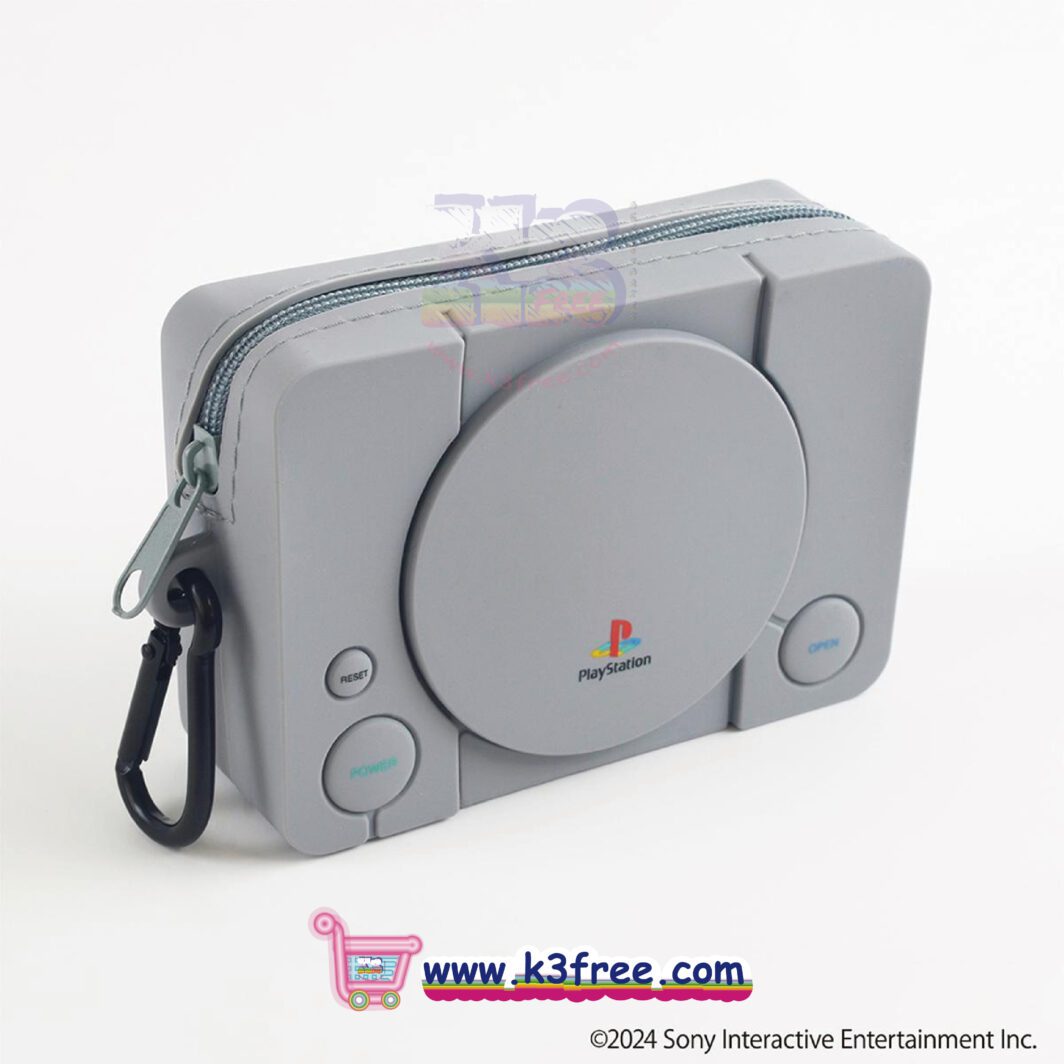 日本限定 PlayStation 矽膠小袋子 附掛扣 Japan limited PlayStation silicone pouch with a carabiner