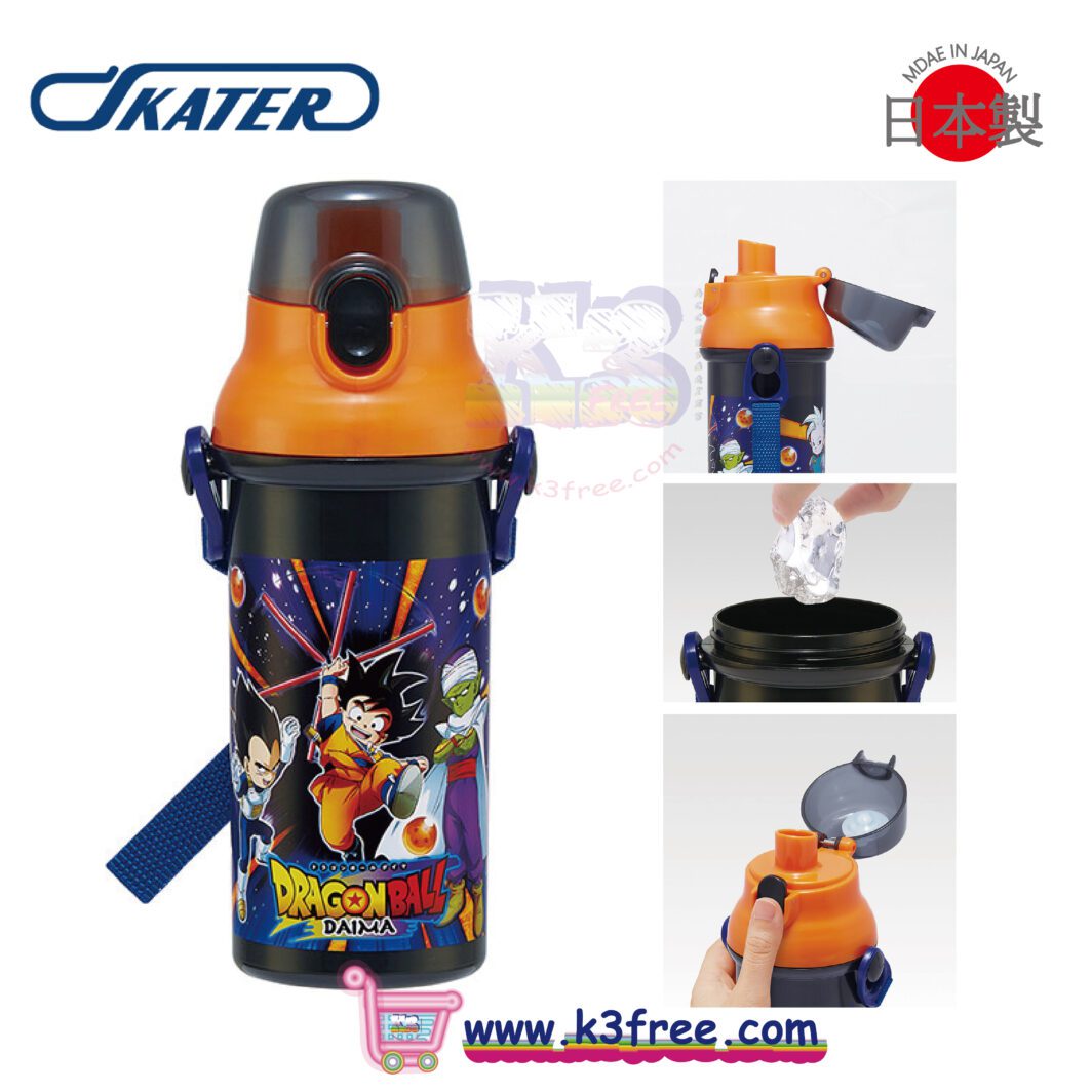 日本製 直飲水樽 480ml (透明) - 七龍珠 大魔 Skater Direct Drink 480ML - Dragon Ball Daima