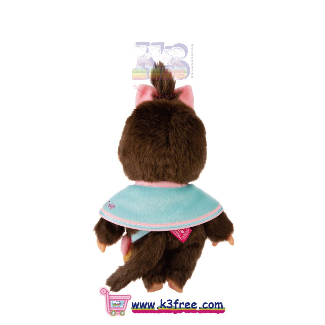 Monchhichi 45th Anniversary HappyTrip Plush Girl M Size 30cm
