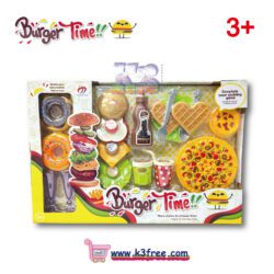 BURGER TIME 漢堡食物玩具套裝 - 漢堡包 & 薄餅 BURGER TIME Cooking Playset - Burger & Pizza