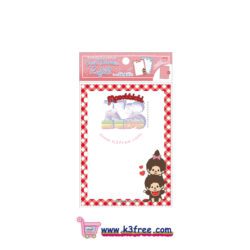 Monchhichi 黏貼式活頁紙補充裝 (10張) 紅色 Monchhichi Seal binder refill (10pcs) Red 