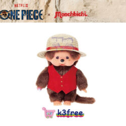 NETFLIX ONE PIECE S2 x Monchhichi 路飛 Monchhichi Plush S Size 20cm NETFLIX ONE PIECE S2 x Monchhichi Luffy Monchhichi Plush S Size 20cm
